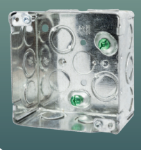 Steel 4" Square Deep Box (KO)