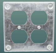 Steel 2-GANG Duplex Cover