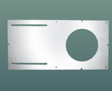 3.5" Mounting Plate - 3  3/4" CUT OUT (With Collar)